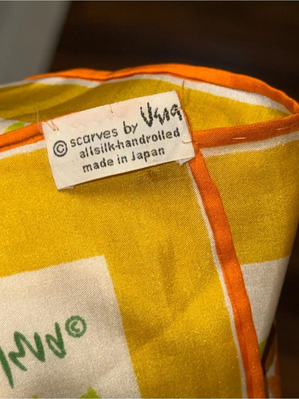 Yellow Sunflower Print Scarf - Unbranded